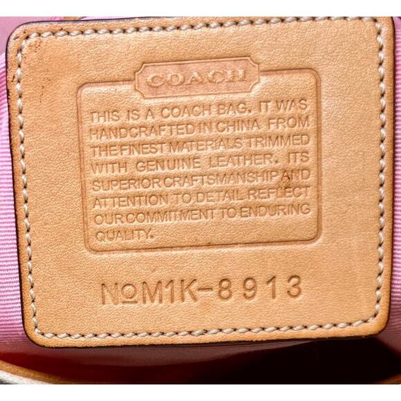 Vintage Coach 8913 Girlie Floral Twill Hobo & Matching Wristlet - Picture 14 of 15